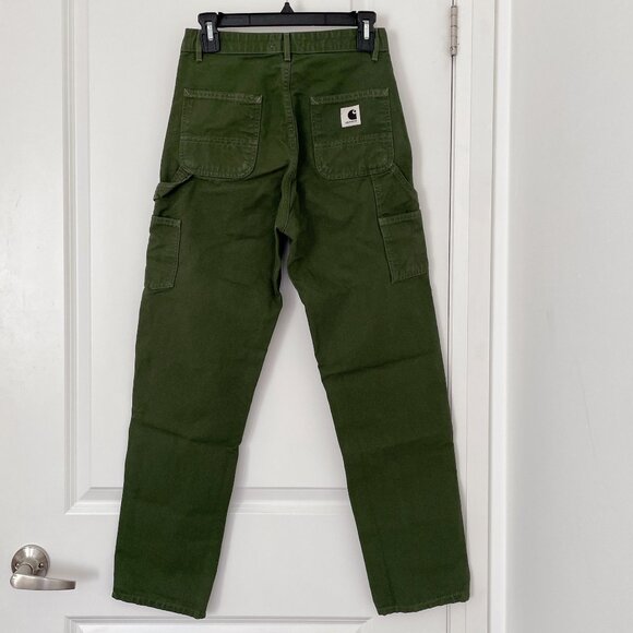 Carhartt WIP Pierce Pant in Green (Tarragon), size 26, Rinsed - Picture 6 of 6